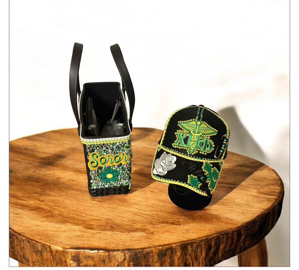 Sorority Inspired custom Bitty Bogg bag set