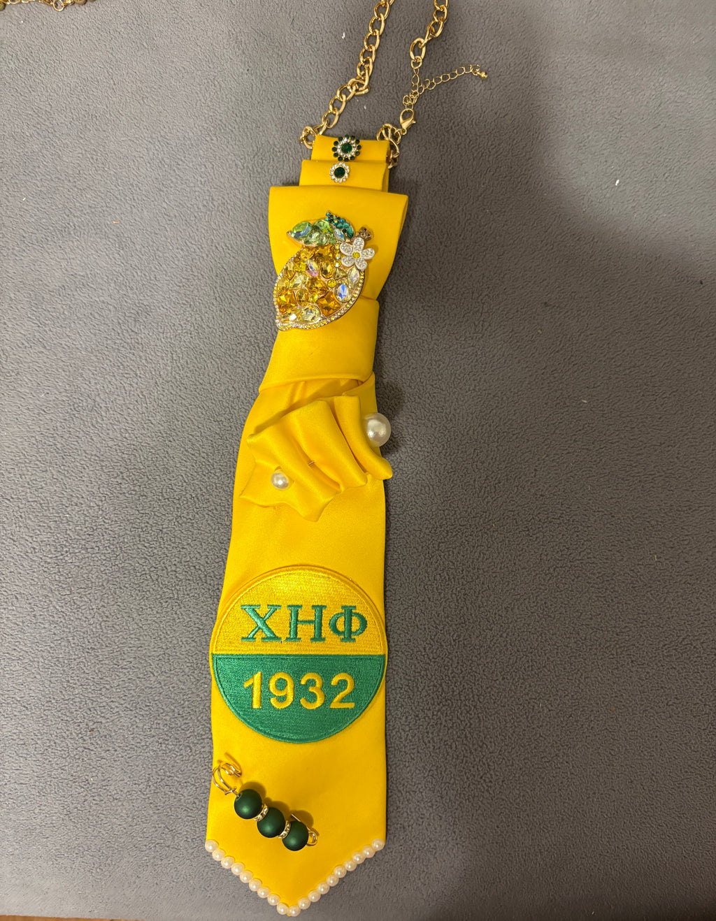 Sorority Custom statement fashion tie for women