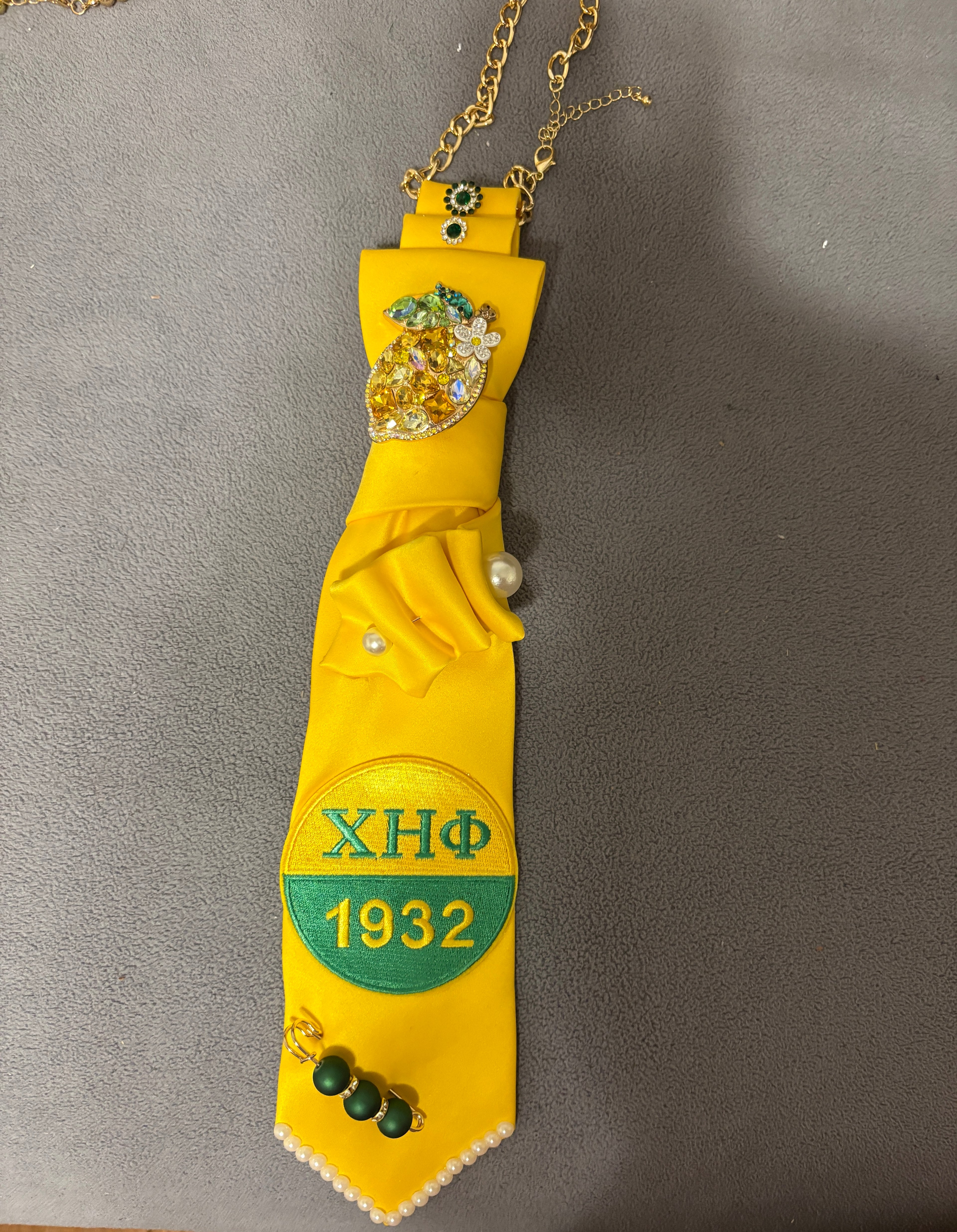 Sorority Custom statement fashion tie for women