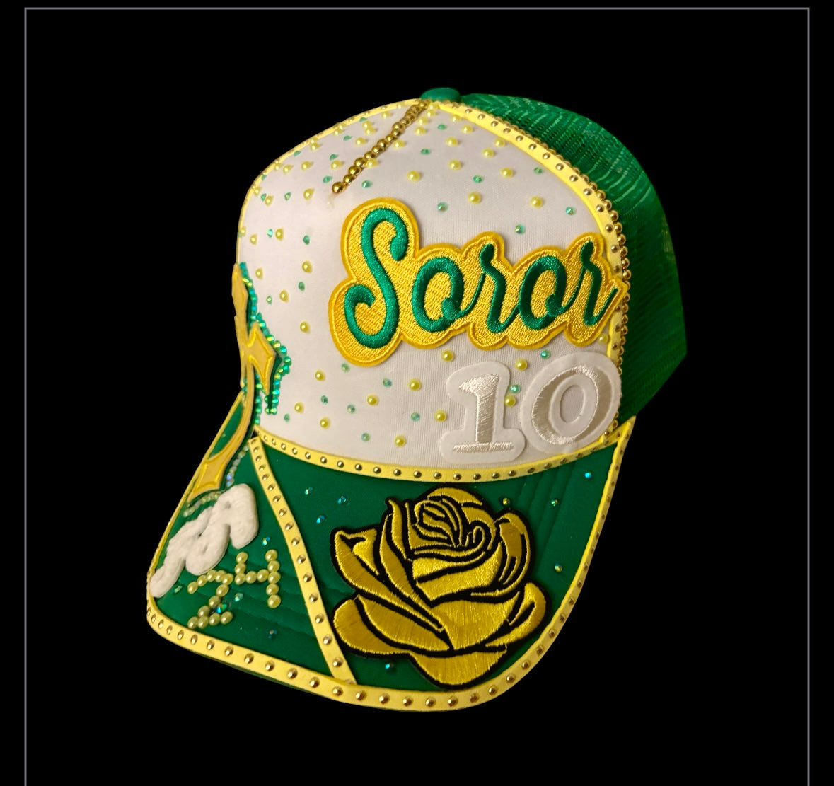 Custom made to order Sorority Inspired women Cap