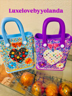 Custom cute and vibrant little girls Tote “ Not A Bogg “
