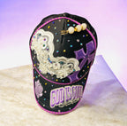 Custom Purple and black God is Good Women Bling Cap