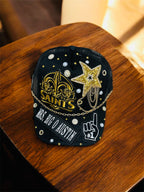 Women custom bling football cap