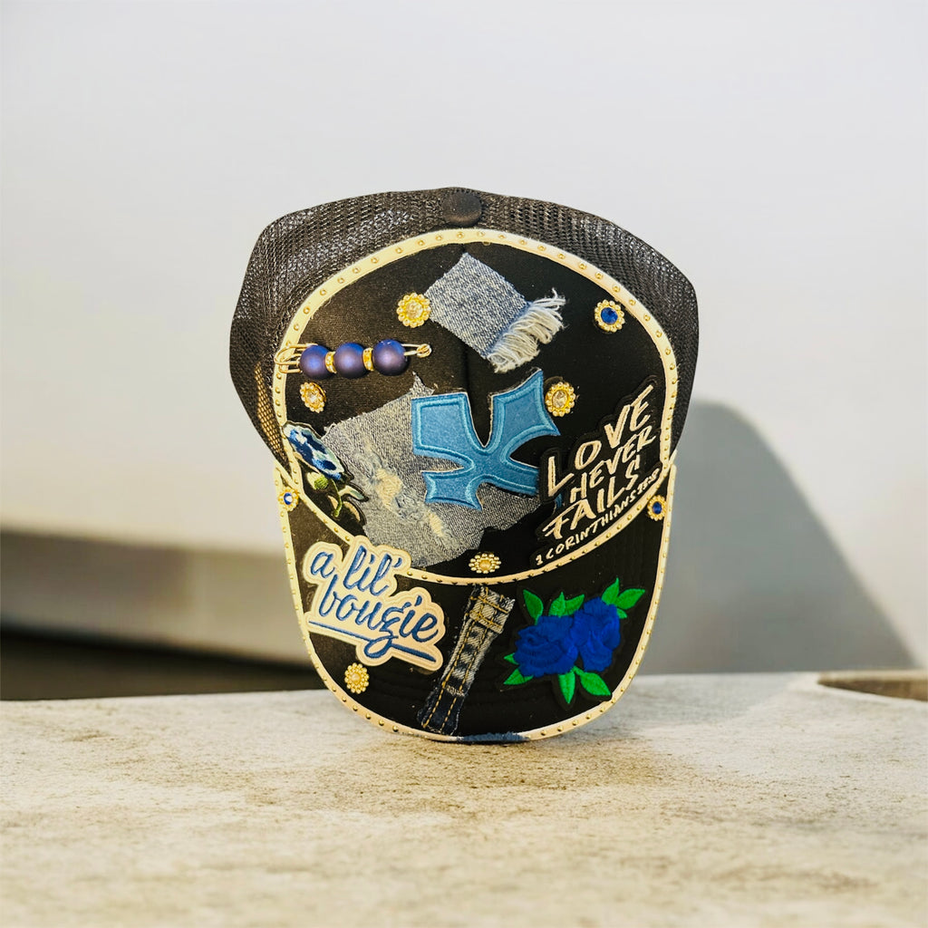 Cute and bougie denim inspired women cap💙🩵