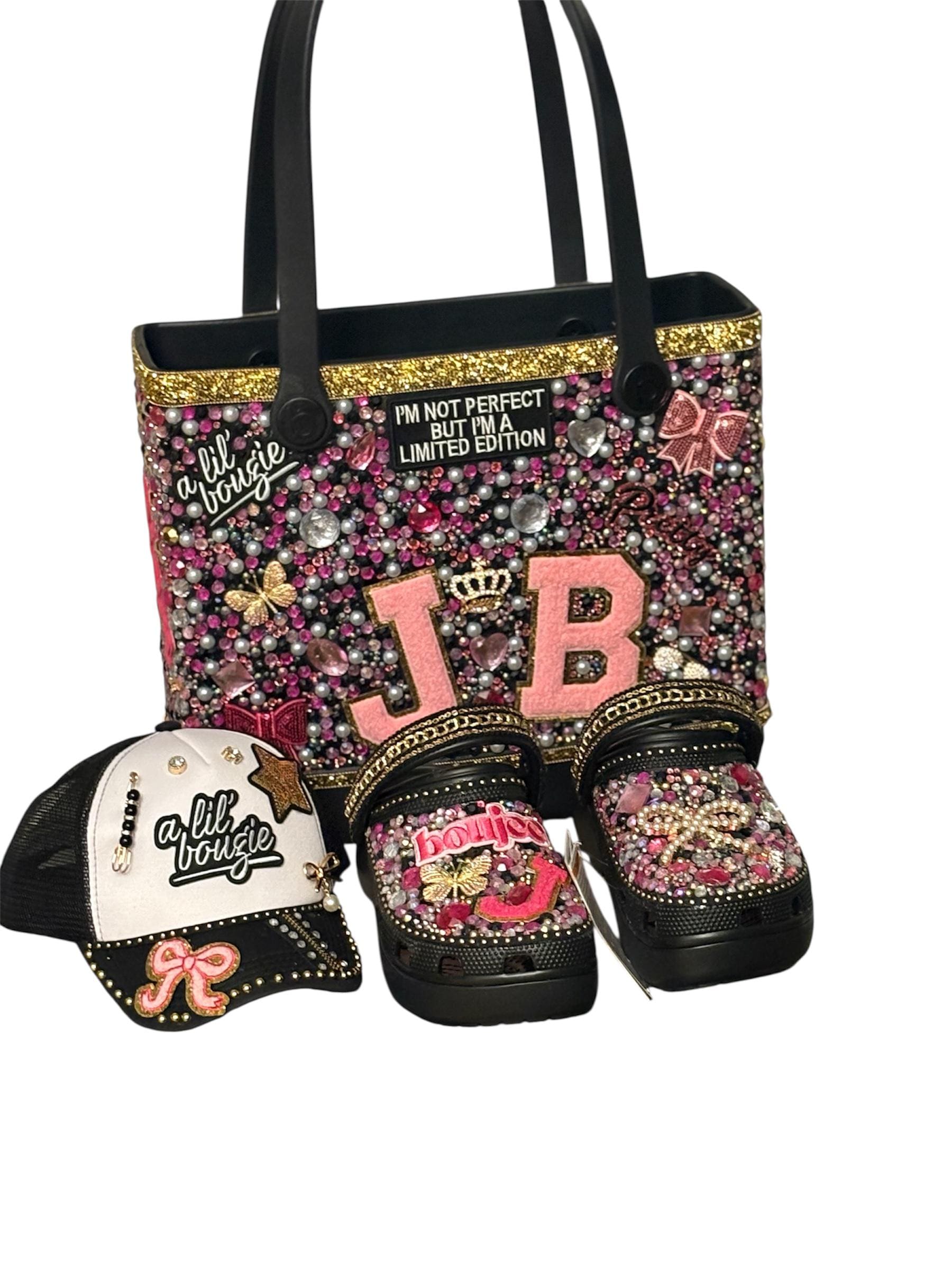 Custom Baby Bogg set with bling crocs and cap