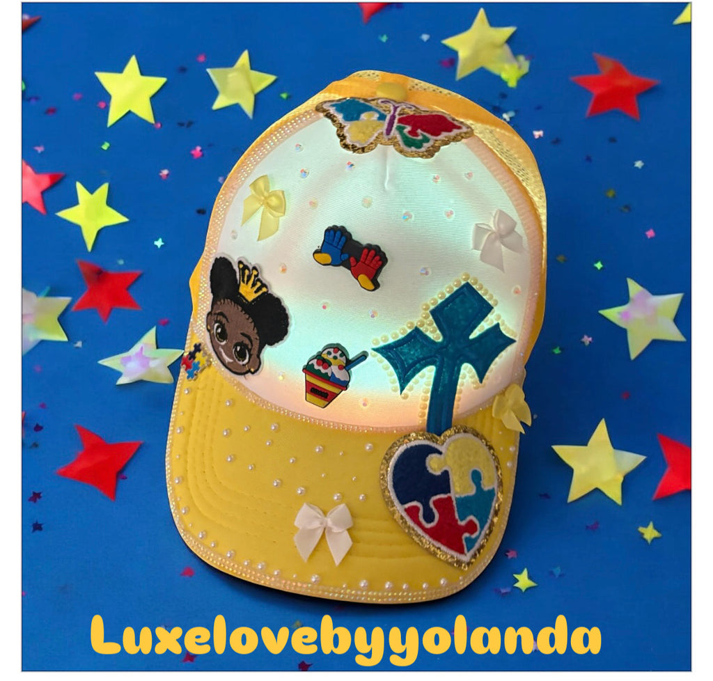 Made with you in mind vibrant Kid Autism caps