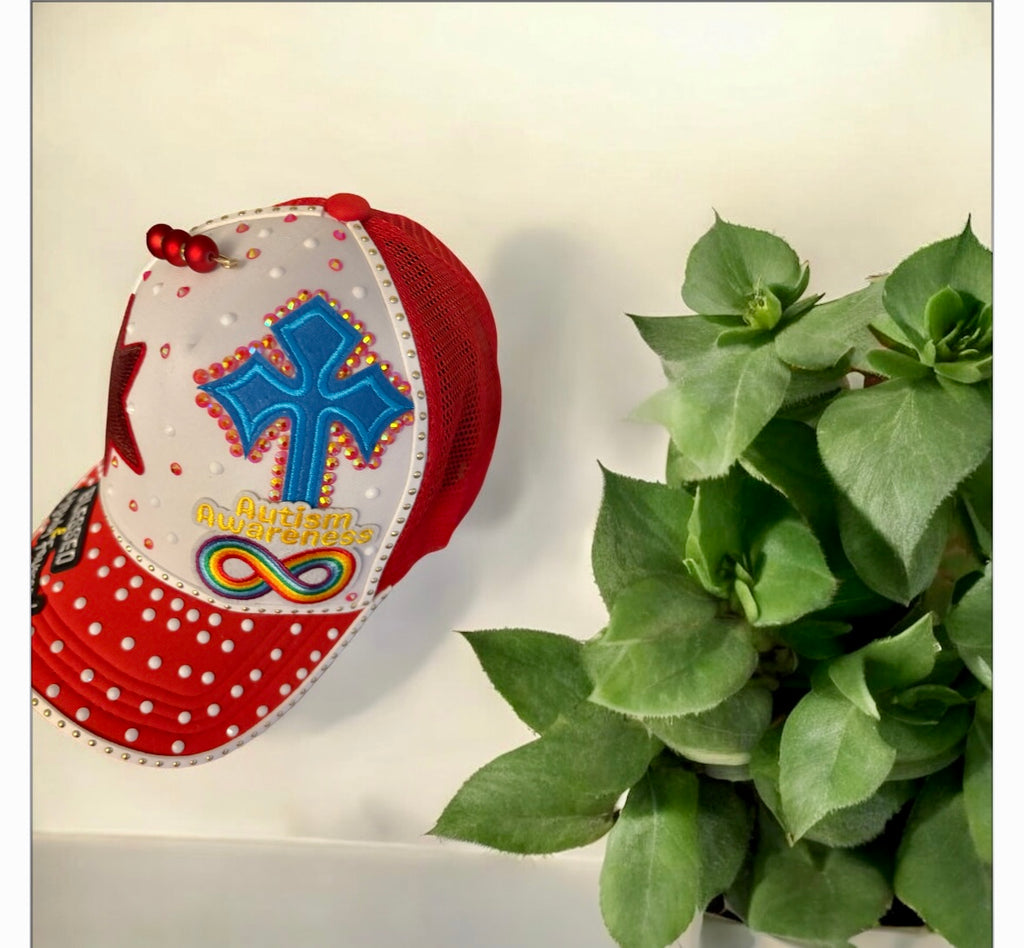 Custom made to order women Inspired Autism cap