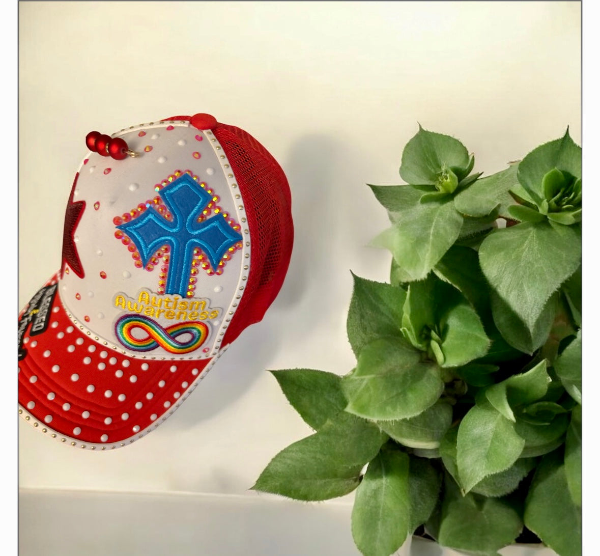 Custom made to order women Inspired Autism cap