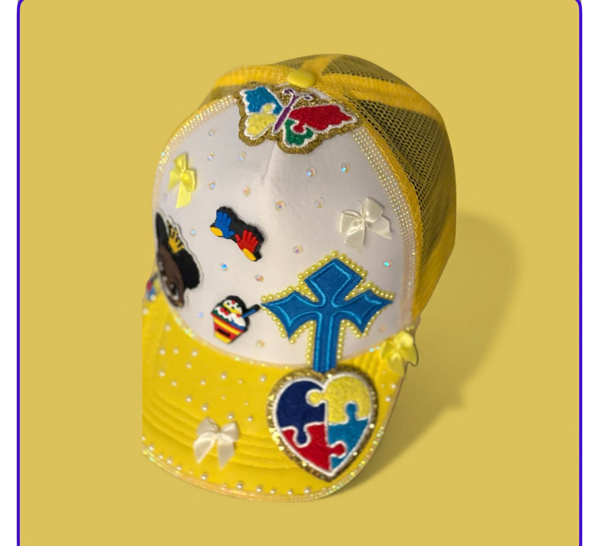 Made with you in mind vibrant Kid Autism caps