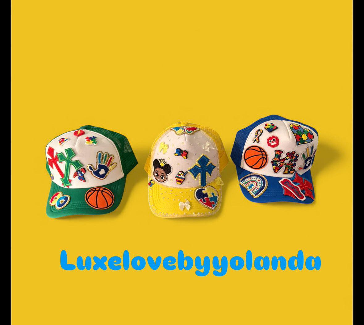 Made with you in mind vibrant Kid Autism caps