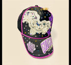 Custom Purple and black God is Good Women Bling Cap