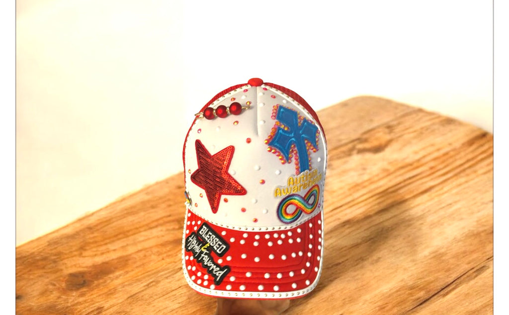 Custom made to order women Inspired Autism cap