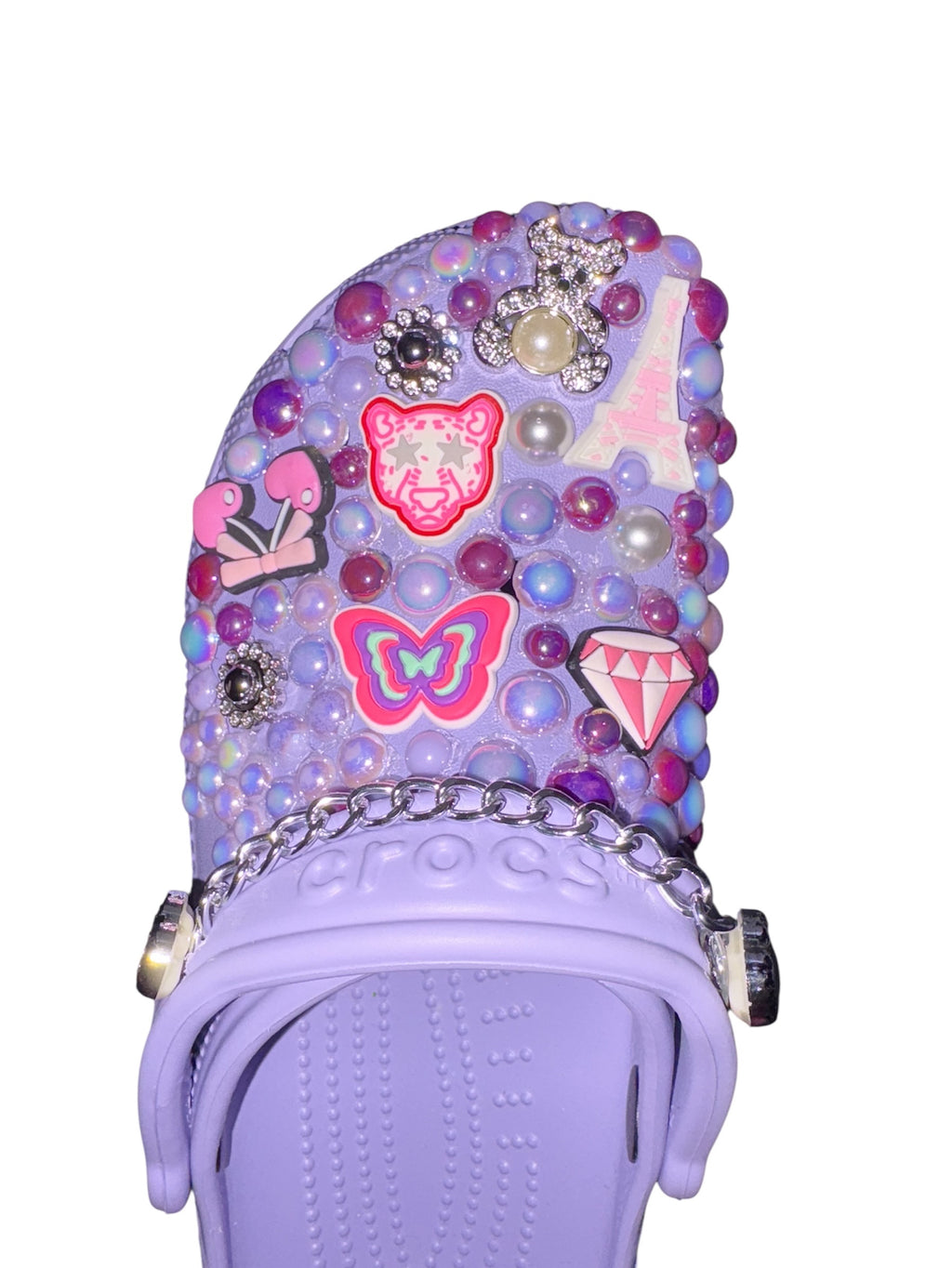 Custom, Cute, Colorful Girl Crocs Hand-placed gems