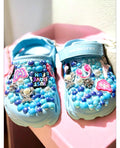 Custom, Cute, Colorful Girl Crocs Hand-placed gems
