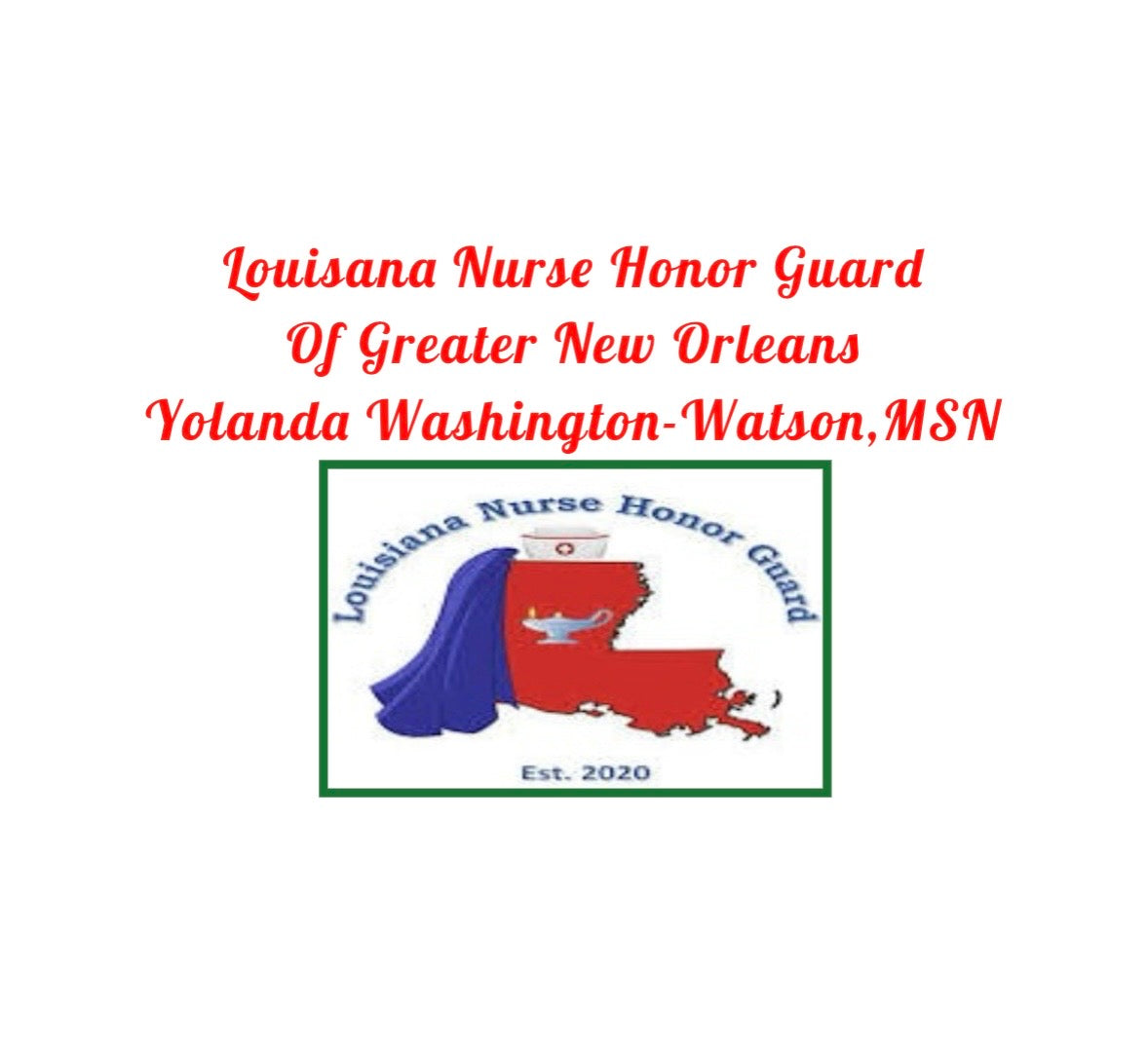 Louisiana Nurse Honor Guard name tag