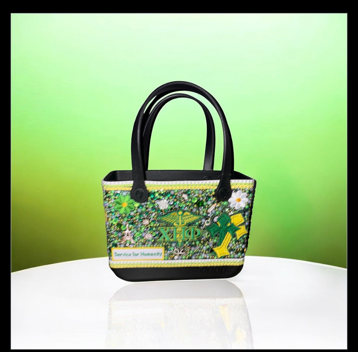 Inspired Greek Bitty bogg tote