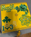 Luxe Graduation Cap – Green & Gold Legacy Edition