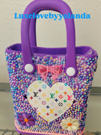 Custom cute and vibrant little girls Tote “ Not A Bogg “