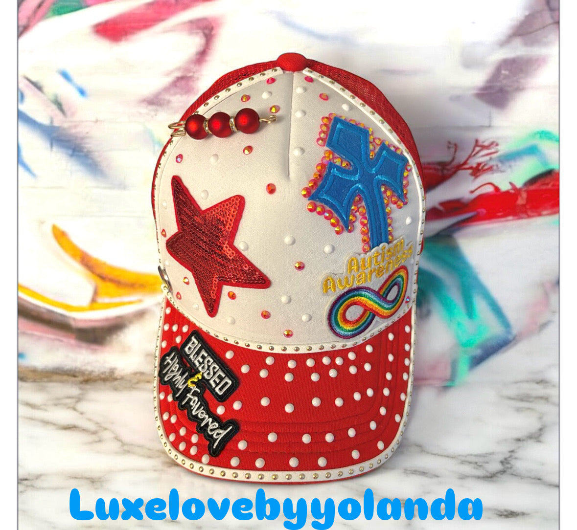 Custom made to order women Inspired Autism cap