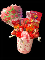 Cute gift baskets for Valentine or just because gifts filled with something sweet or salty
