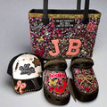 Handcrafted Bling set Baby Tote Bag, Crocs, and Bougie Hat