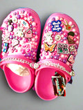 Handcrafted Pink Rhinestone Crocs