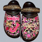 Handcrafted Bling set Baby Tote Bag, Crocs, and Bougie Hat